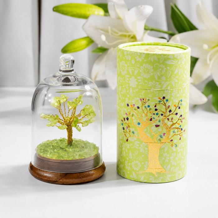 Peridot Healing Crystal Dome Tree | Crystal tree | chips tree
