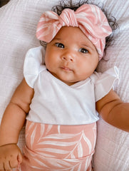 Pink Pampas Leaves Headbands