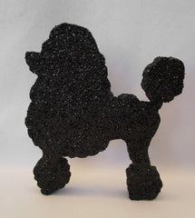 Black Poodle Styrofoam Cutout - Designs by Ginny