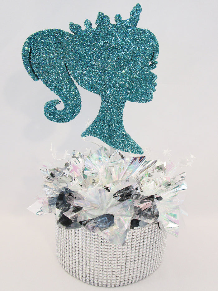 Princess Head Silhouette Centerpiece - Designs by Ginny