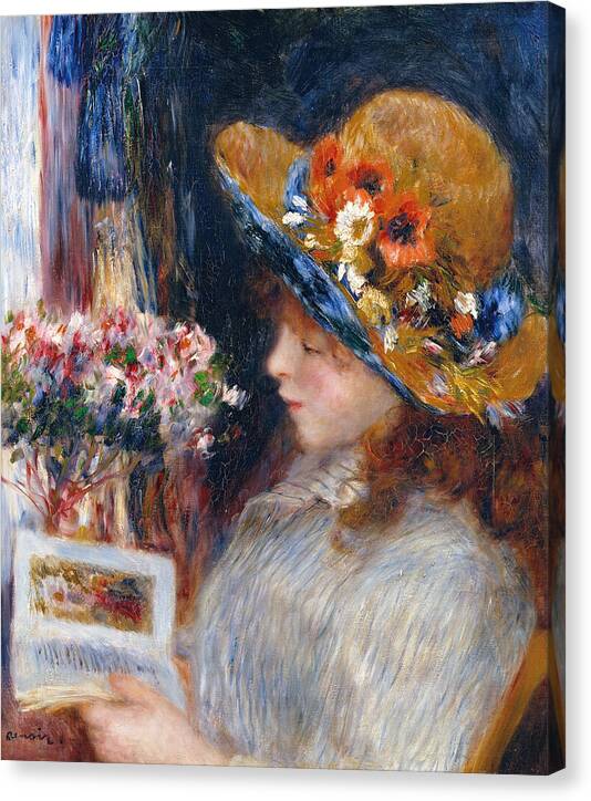 Reading Girl - Canvas Print
