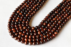 Red Tiger Eye Beads, Natural Round Crystal Beads 4mm to 12mm
