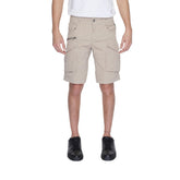 Image 1 : Bermuda Replay homme beige en coton avec fermeture zip — Delvale