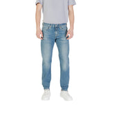 Image 1 : Jeans Replay homme bleu en denim coton avec fermeture zip-bouton — Delvale