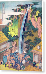 Roben Falls at Oyama in Sagami Province - Canvas Print