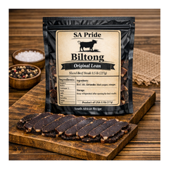 SA Pride Biltong Original Lean Sliced Beef Steak Biltong 0.5lb