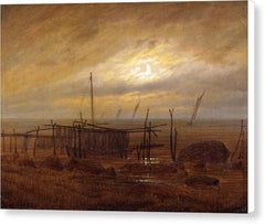 Seaside by Moonlight - Canvas Print