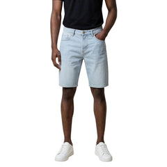 Short en jean Antony Morato homme bleu clair – vue portée de face look complet