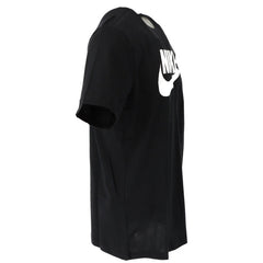 Image 3 : T-shirt Nike homme noir coupe droite, style casual sportswear, vue d'ensemble — Delvale