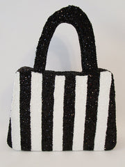 black and white stripped purse - Designs by Ginny