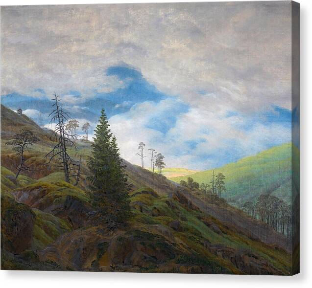 Sunburst in the Riesengebirge - Canvas Print