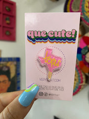Texas Paleta Acrylic Pin