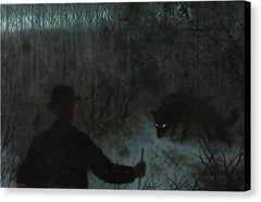The Ash Lad and the Wolf - Canvas Print