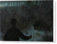 The Ash Lad and the Wolf - Canvas Print