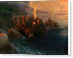 The Disembarkation of Christopher Columbus - Canvas Print