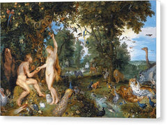 The Garden of Eden with the Fall of Man - Canvas Print