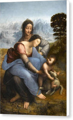 The Virgin and Child with Saint Anne - Canvas Print