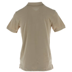 Image 2 : Polo Timberland homme manches courtes coloris beige, coupe ajustée sur fond blanc — Delvale