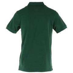 Image 2 : Polo Timberland homme vert, col polo côtelé et patte de boutonnage deux boutons sombres, coupe ajustée, fond blanc — Delvale