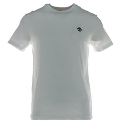 Image 4 : T-shirt Timberland homme col rond bleu marine, vue de dos — Delvale