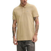 Image 1 : T-shirt Tommy Hilfiger Jeans homme beige col rond manches courtes — Delvale