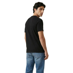 Image 2 : T-shirt Tommy Hilfiger Jeans homme noir, détail du logo et des finitions — Delvale