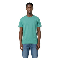 Image 1 : T-shirt Tommy Hilfiger Jeans homme vert en coton bio, vue de face — Delvale