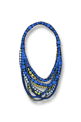 Uli Amsterdam Pearl Petite Necklace Blue Mix