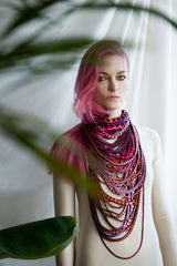 Uli Amsterdam Pearl Petite Necklace Strawberry Mix