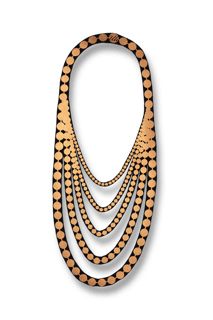 Uli Amsterdam Pearl Short Necklace Pumpkin