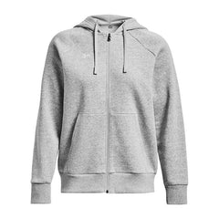 Image 2 : Sweat zippé à capuche Under Armour femme noir, détail de la coupe moderne et ajustée — Delvale