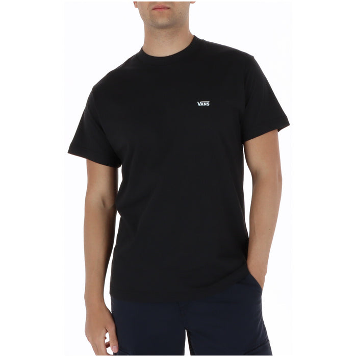 Image 1 : T-shirt homme Vans noir col rond manches courtes vue de face — delvale