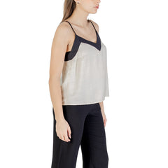 Image 3 : Débardeur Vero Moda femme beige, vue de profil — Delvale
