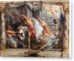 Victory of the Eucharist over Paganism - Canvas Print