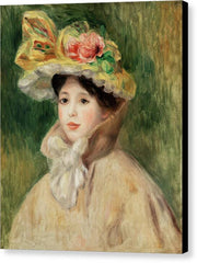 Woman with Capeline - Canvas Print