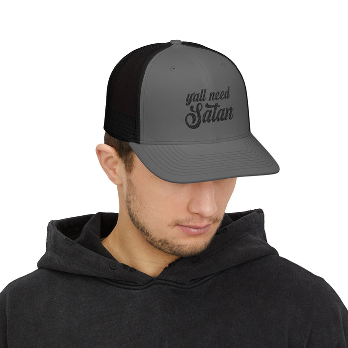 Y'all Need Satan Snapback Trucker Cap