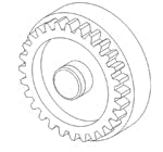 30615-06 ROLLER THREAD FEEDER WHITE