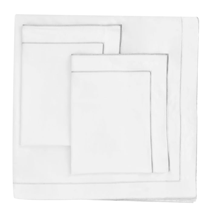 600 Thread Count Framed Sateen Embroidered Cotton Duvet Set