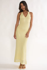 Introductions Knit Sequin Maxi Dress Butter