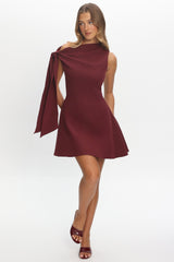 It’s A Match Mini Dress Burgundy
