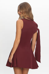 It’s A Match Mini Dress Burgundy