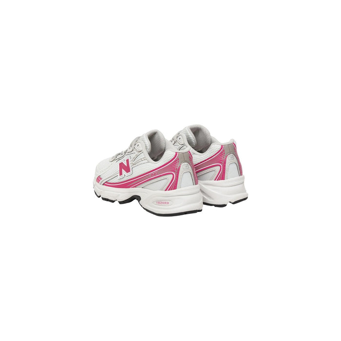 Image 3 : Baskets New Balance 740 femme blanc fuchsia logo N rose, vue d'ensemble — Delvale