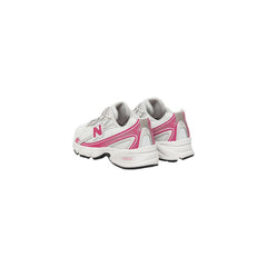 Image 3 : Baskets New Balance 740 femme blanc fuchsia logo N rose, vue d'ensemble — Delvale