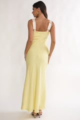 Elowra Bow Bust Maxi Dress Butter
