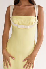 Elowra Bow Bust Maxi Dress Butter
