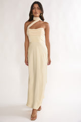 Merisalyn Strapless Scarf Maxi Dress Butter