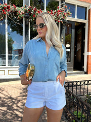 Rory Light Wash Chambray Button Down