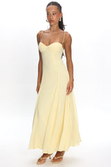 All Mine Godet Hem Maxi Dress Butter