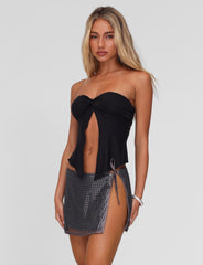 CHARMAINE TOP - BLACK