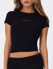 SAPHIRA TEE - BLACK